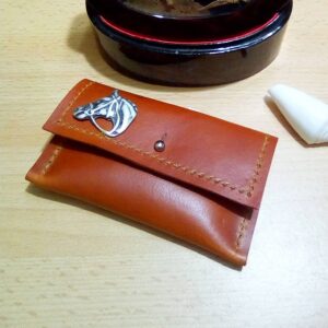 Kožená peňaženka - škoricová