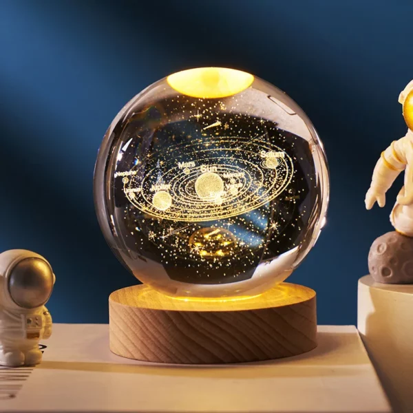 Krištáľová guľa - 3D Slnečná sústava