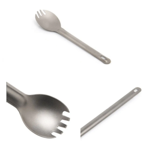 Titánová zubatá lyžica - Spork