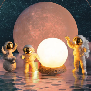 Lampa - Mesiac a traja astronauti